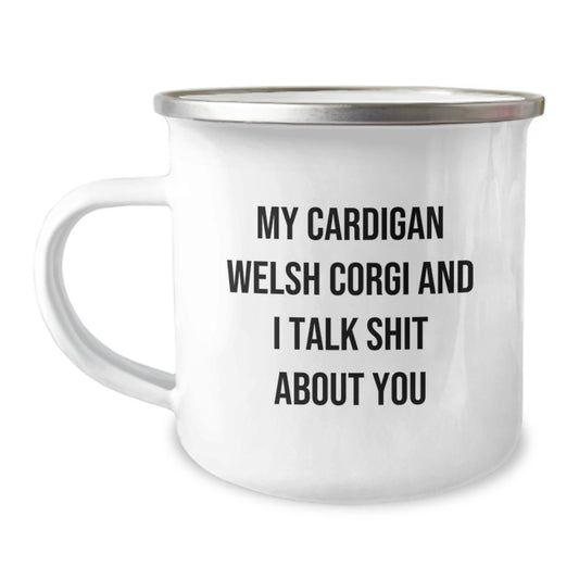 Birthday Gift for Her Cardigan Welsh Corgi Camping Mug Present - Image 1