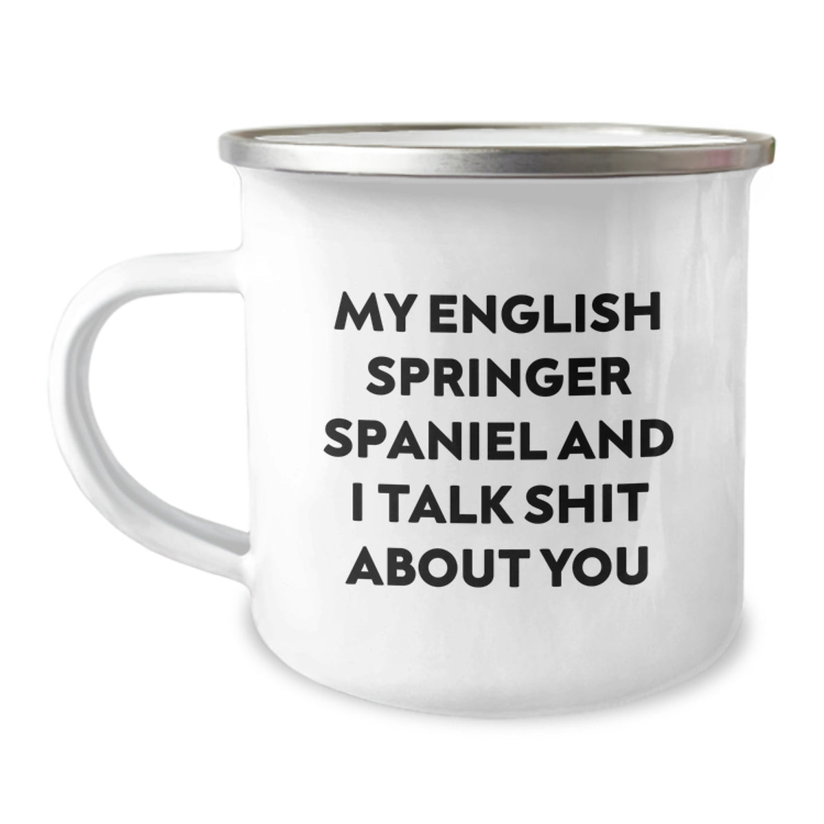 English Springer Spaniel Camping Mug Gift for Him - Witty Keepsake - Image 1