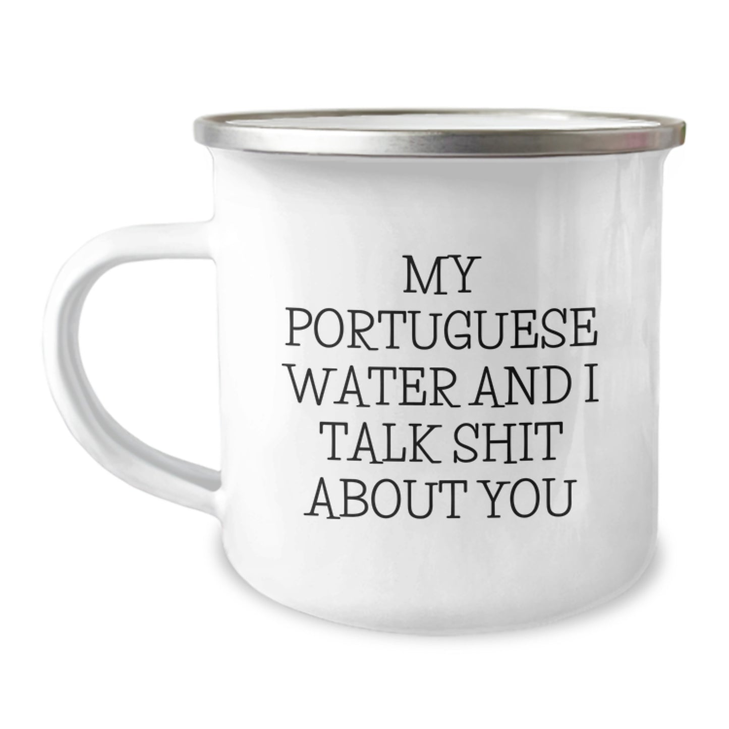 Funny Portuguese Water Dog Camping Mug Gifts from Friends and Family for a Lovable Portuguese Water Dog Mom on Mother's Day - Image 1