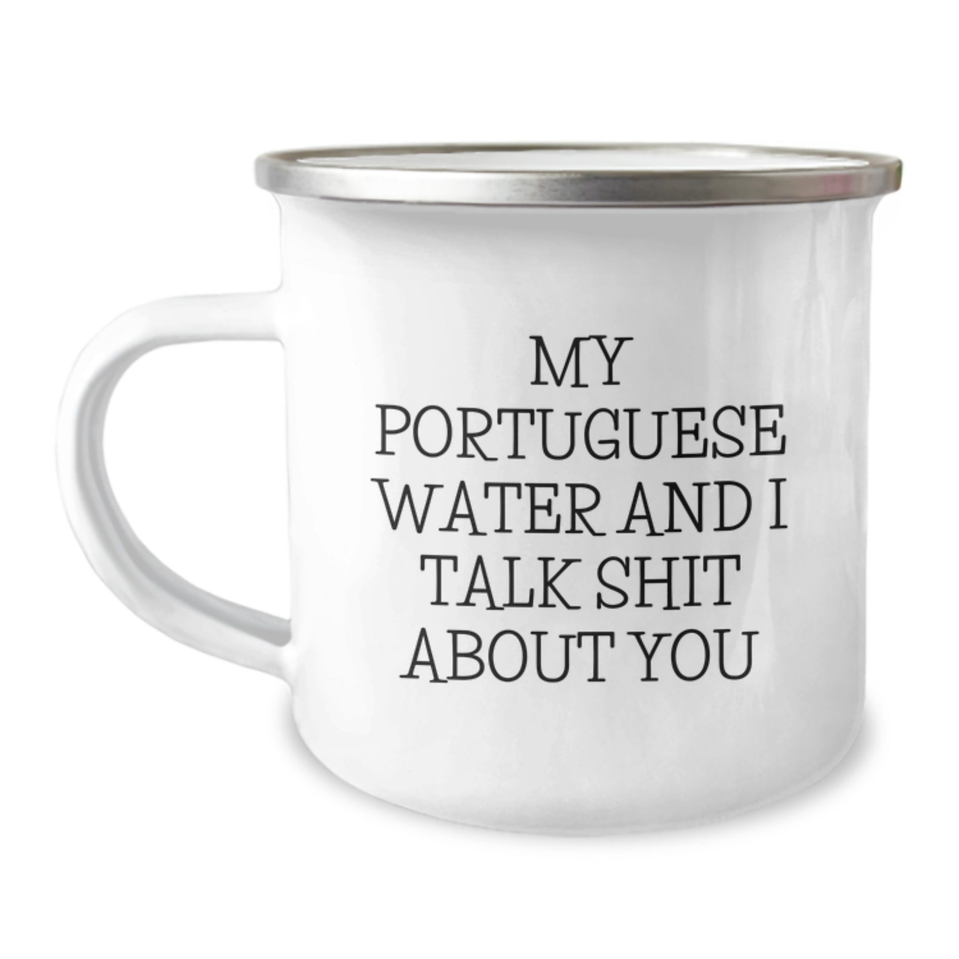 Funny Portuguese Water Dog Camping Mug Gifts from Friends and Family for a Lovable Portuguese Water Dog Mom on Mother's Day - Image 1