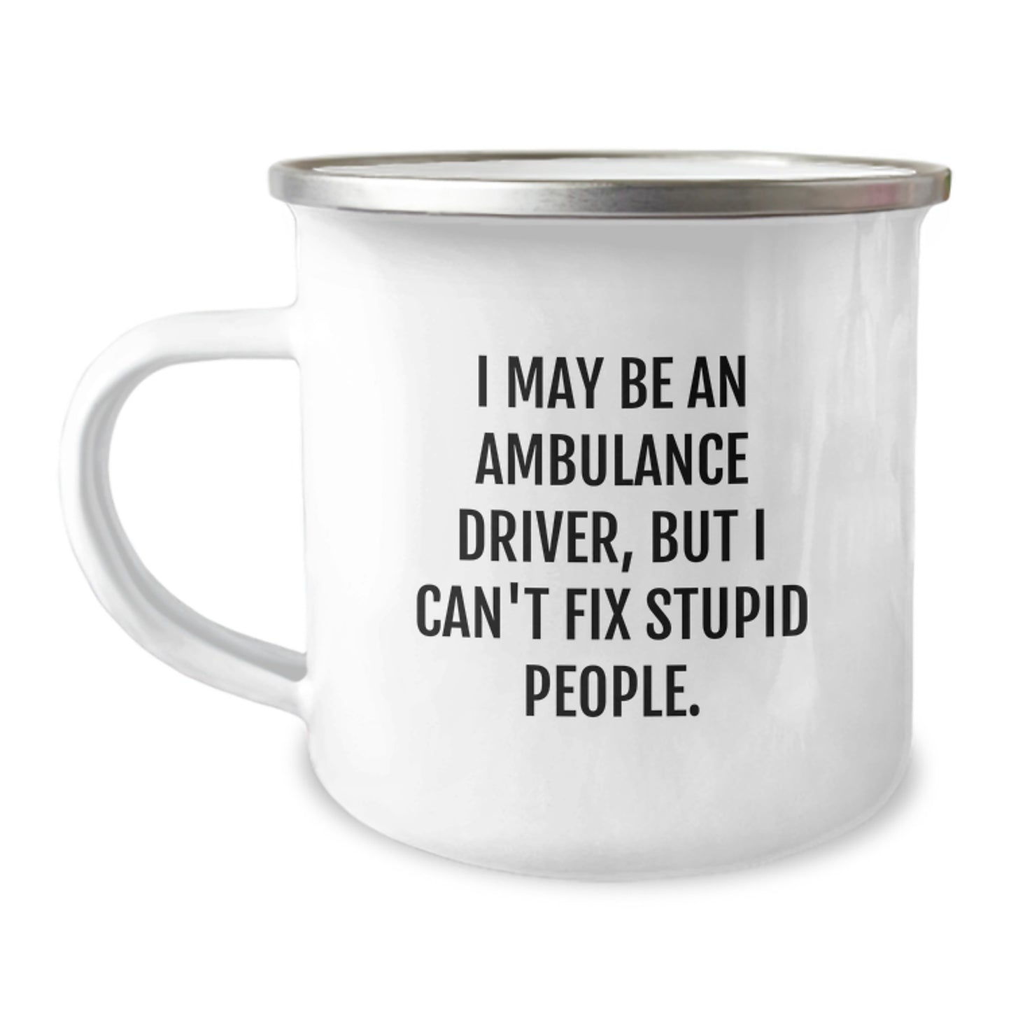 Ambulance Driver Keepsake Camping Mug for Him Birthday Gift with Quote - Image 1