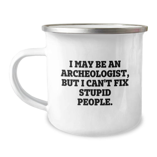 Birthday Gift for Her Archeologist Camping Mug Keepsake Present - Image 1