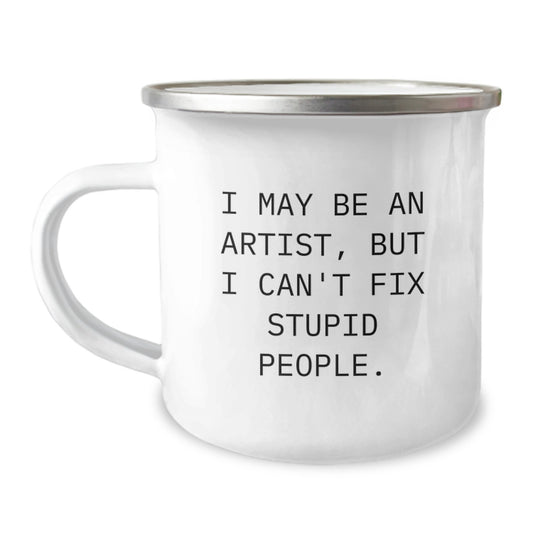 Birthday Gift Camping Mug for Her Artist Keepsake Quote Print - Image 1