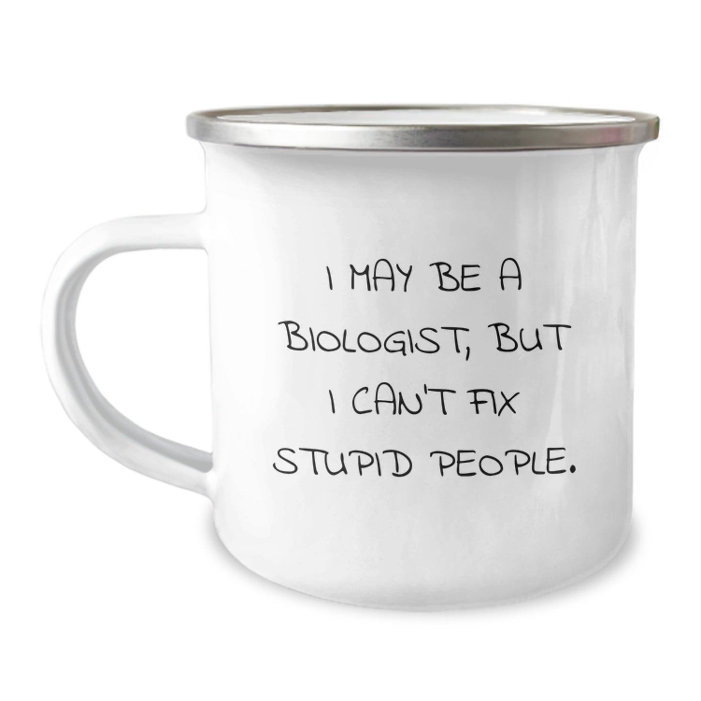 Birthday Gift for Her Camping Mug – Biologist Quote Present - Image 1
