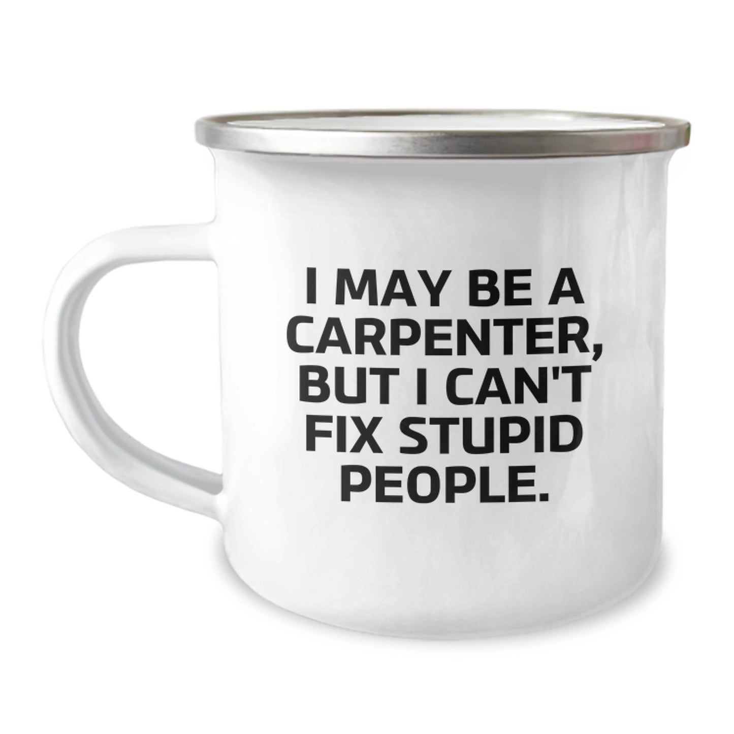 Carpenter Novelty Camping Mug for Friends Quirky Birthday Gift - Image 1