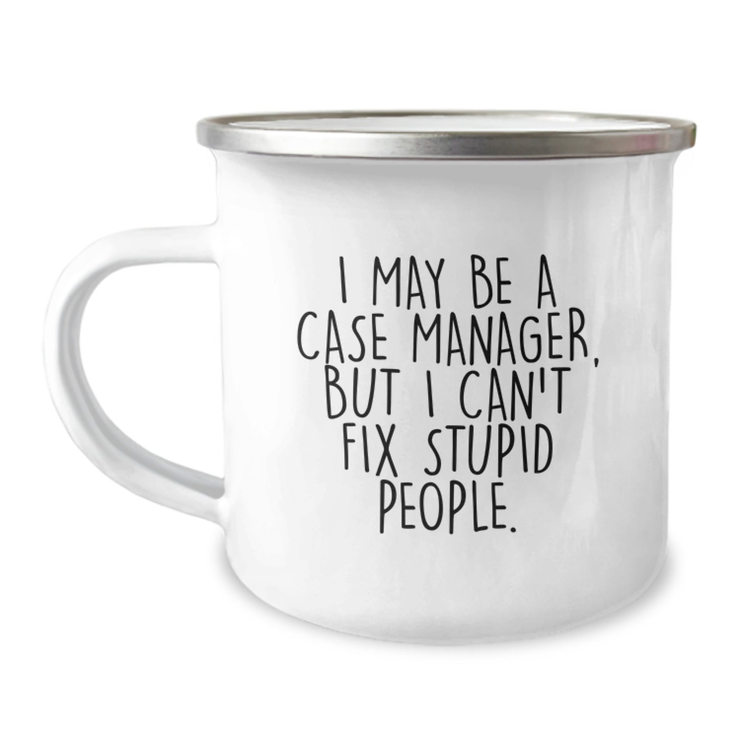 Case Manager Keepsake Camping Mug for Him Birthday Gift with Enamel - Image 1