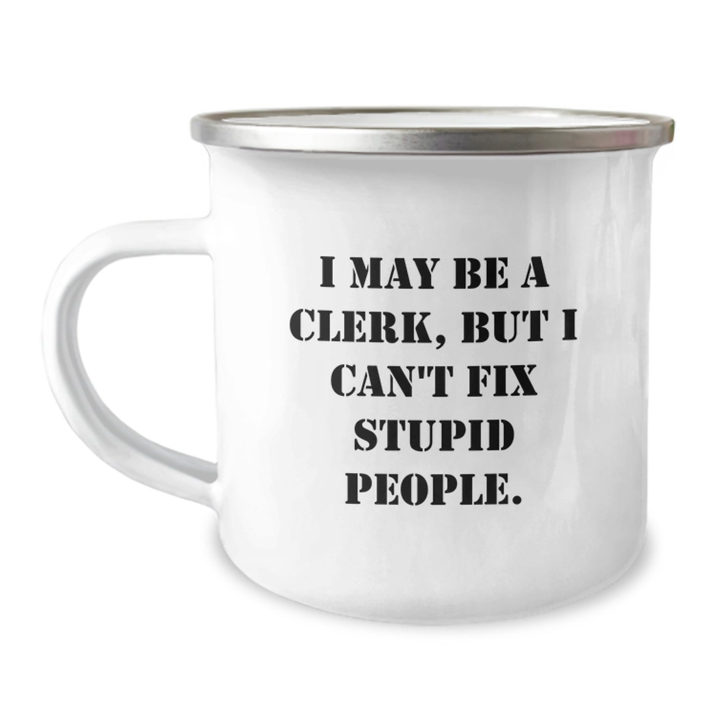 Clerk Camping Mug Idea for Coworkers Birthday Gift - Image 1