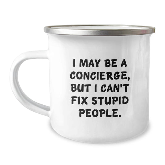 Birthday Gift for Her Concierge Camping Mug – Be A Concierge But Can't - Image 1