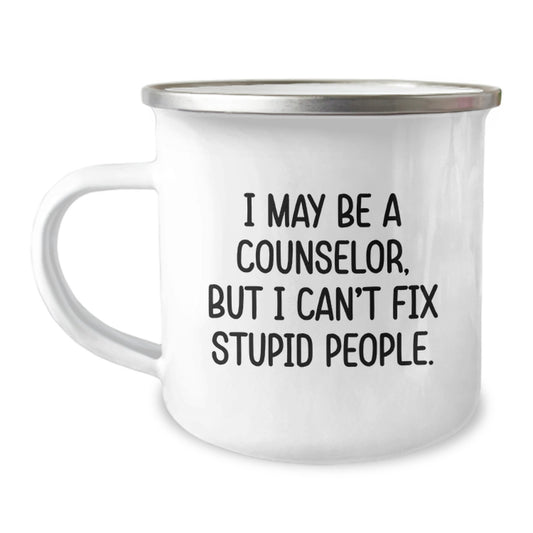 Counselor Camping Mug Birthday Gift Present for Her – Funny Quote - Image 1