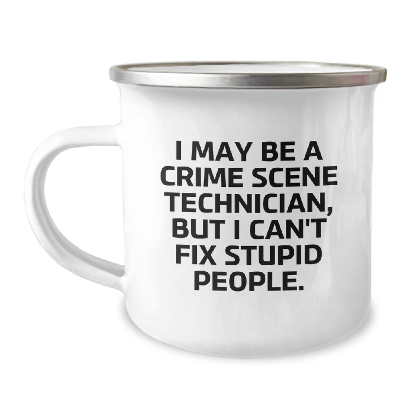 Crime Scene Technician Keepsake Camping Mug for Him Birthday Gift - Image 1