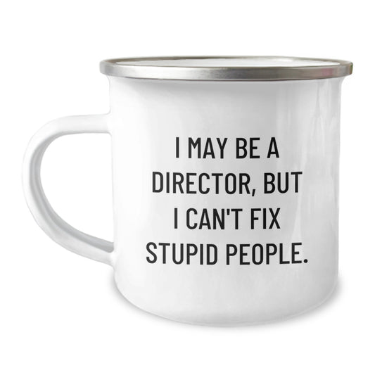 Birthday Gift for Her Director Camping Mug Present with Enamel Finish - Image 1
