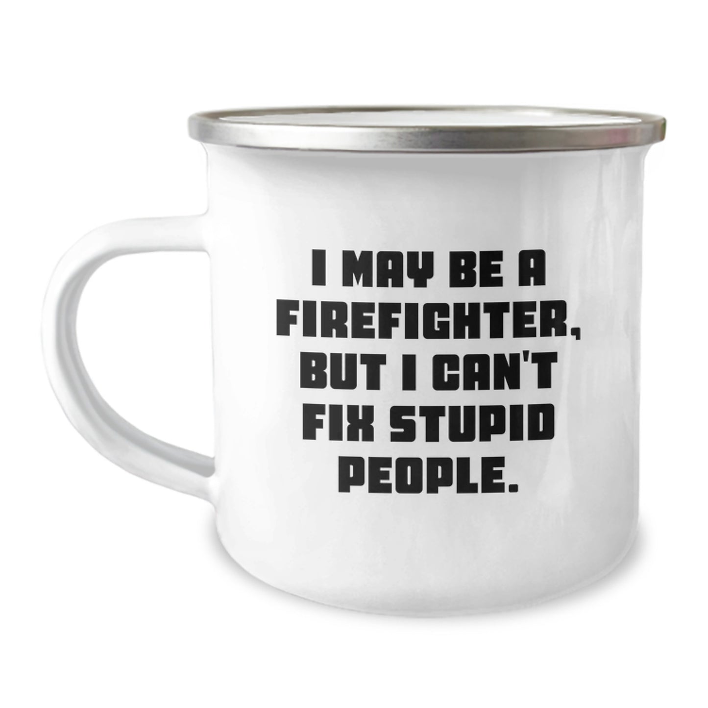 Firefighter Keepsake Camping Mug for Him Birthday Surprise Gift - Image 1