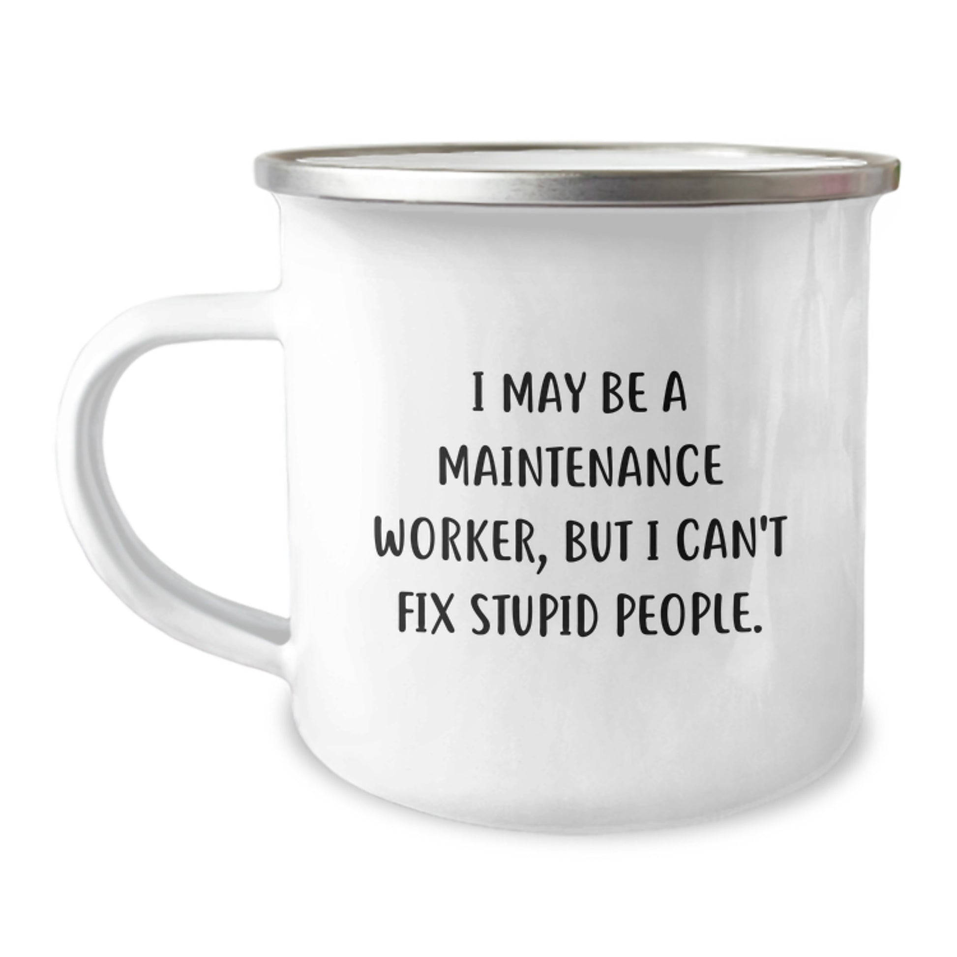 Funny Maintenance Worker Gifts for Friends, Inspirational Camping Mug from Men, Unique Graduation Unique Gifts - Image 1