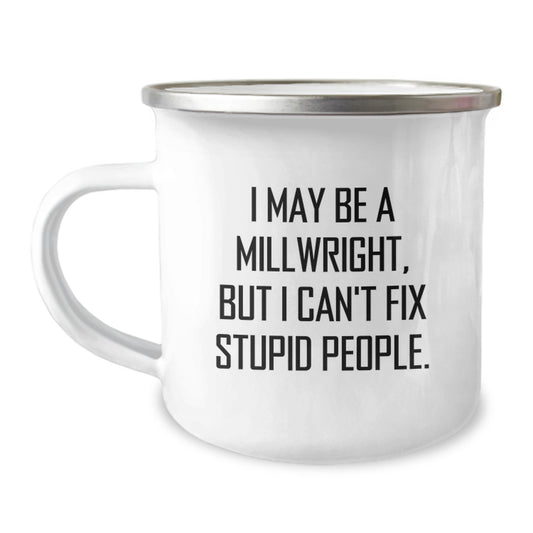 Millwright Keepsake Stainless Steel Camping Mug for Him Birthday Gift - Image 1