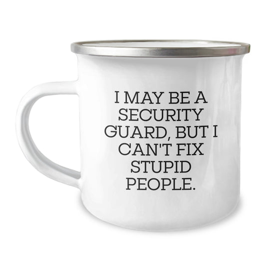 Security Guard Keepsake Camping Mug for Him Birthday Gift Personal - Image 1