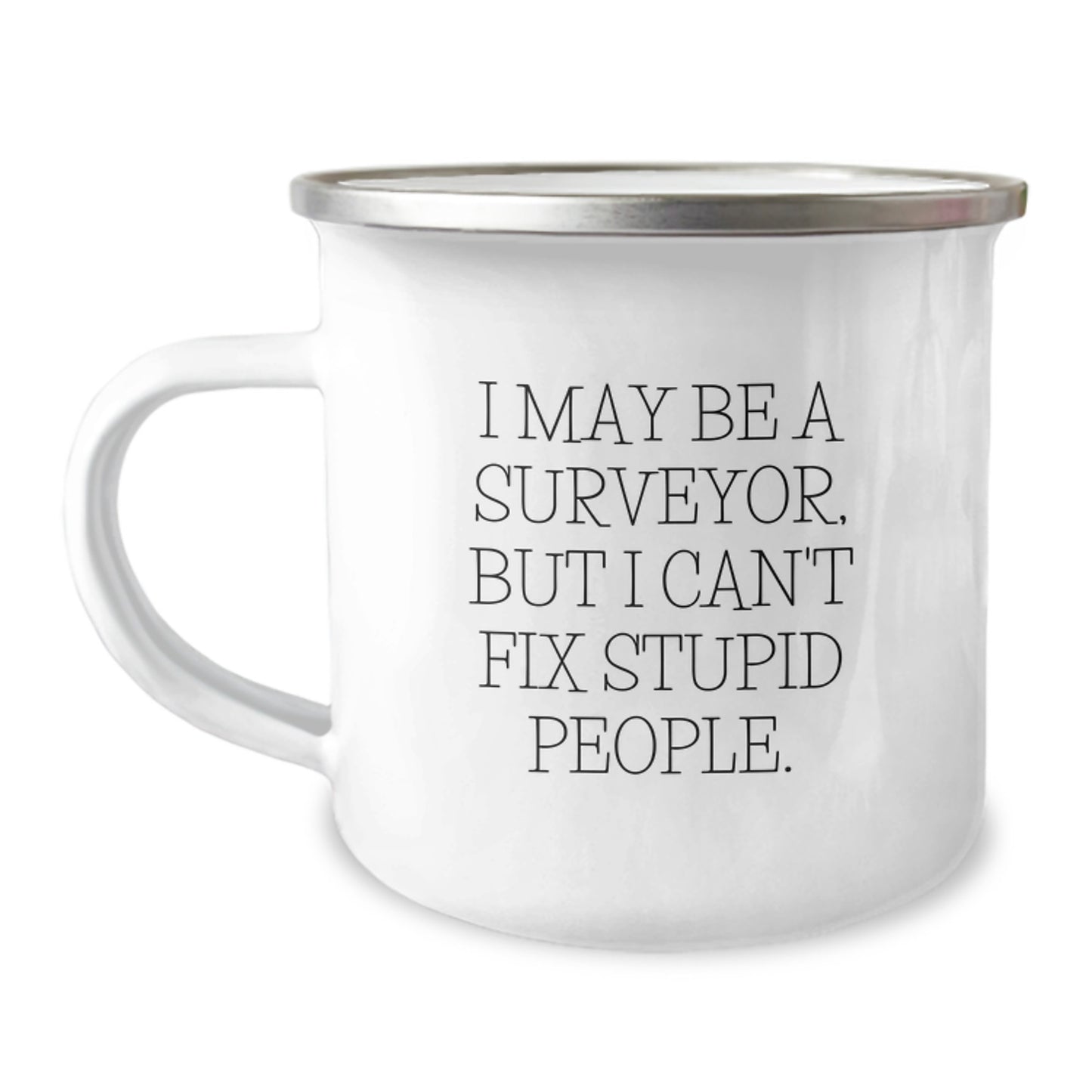 Surveyor Keepsake Camping Mug for Him Birthday Gift Stainless - Image 1