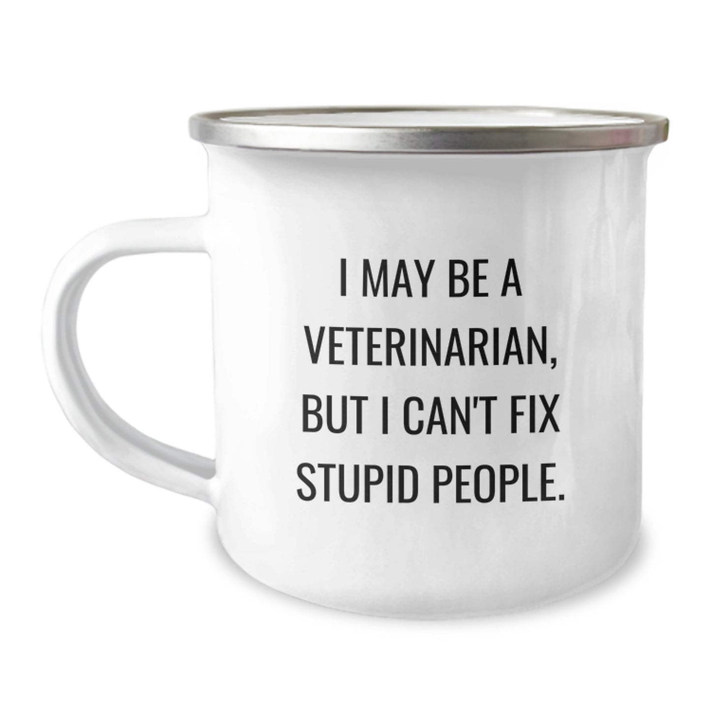 Funny Veterinary Gifts from Friends to Family, Unique Mother's Day Unique Gifts for Veterinarian Women, Stainless Steel Camping Mug with Quote - Image 1