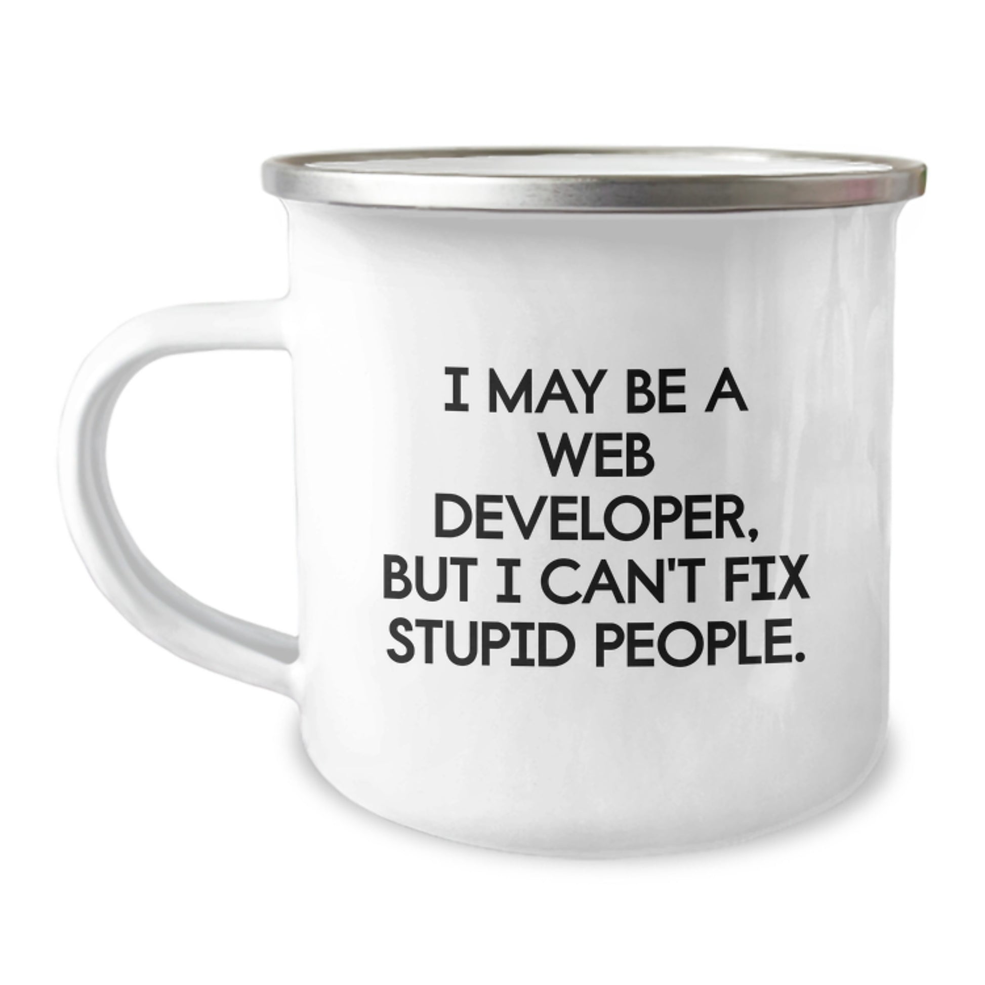 Funny Web Developer Gifts for Him, Web Developer Mug for Graduation, Camping Mug for Men from Friends - Image 1