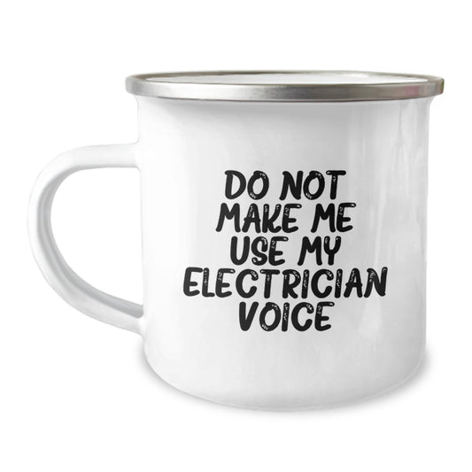 Funny Electrician Gifts from Friends and Family, Electrician Camping Mug, Perfect for Graduation Unique Gifts - Image 1