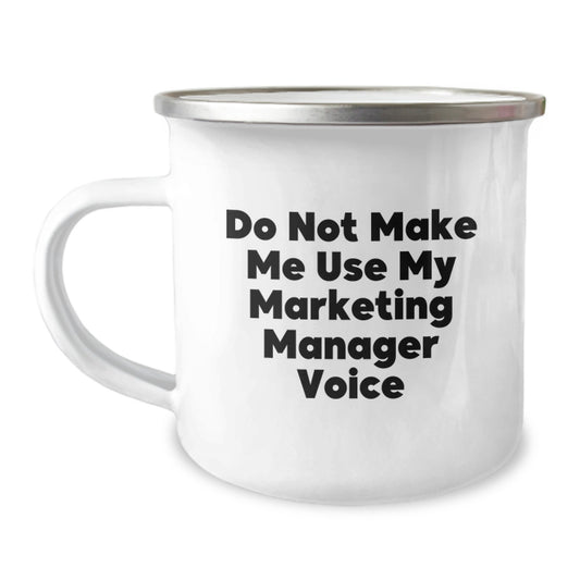 Marketing Manager Keepsake Camping Mug for Him Birthday Gift Unique - Image 1
