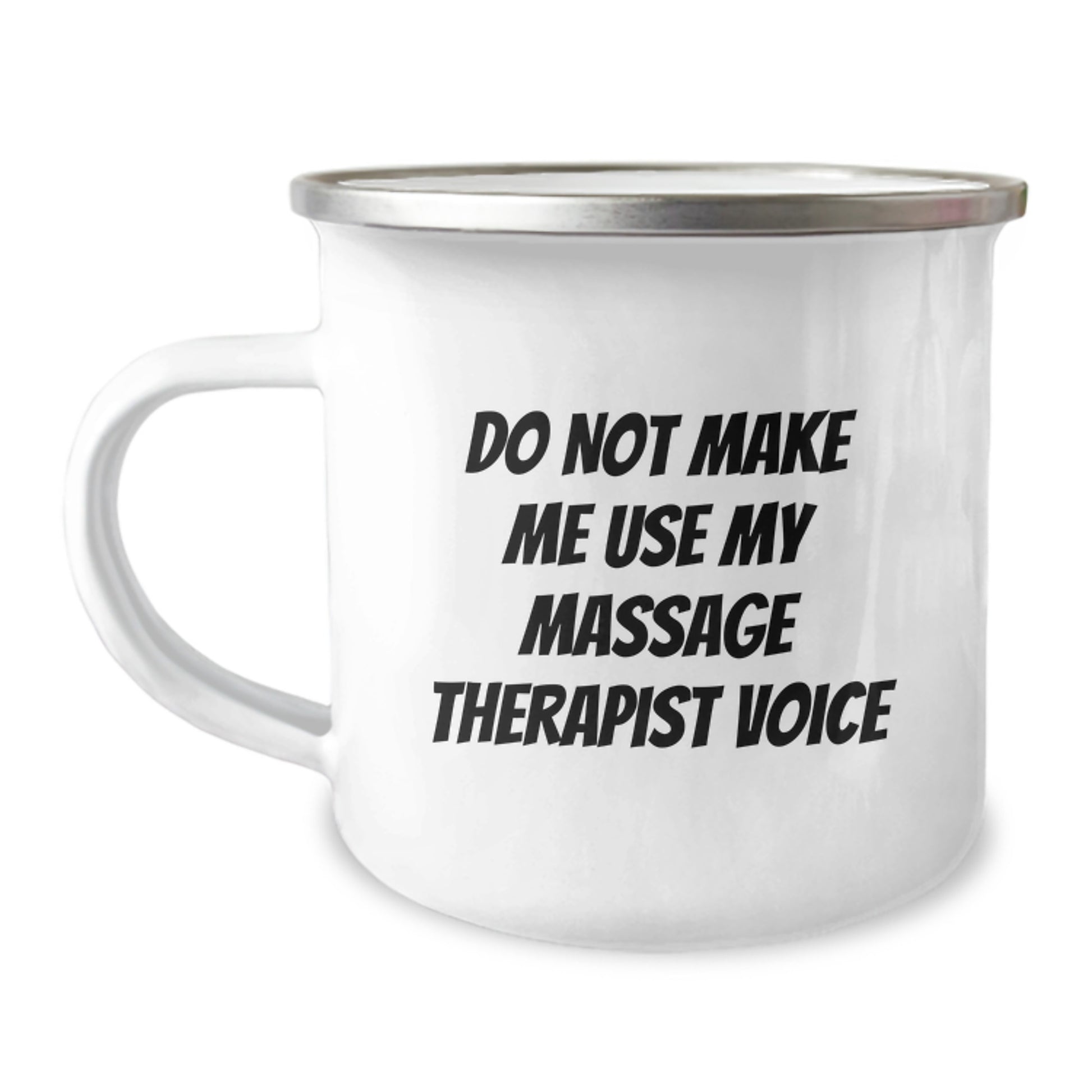 Massage Therapist Keepsake Camping Mug for Him Birthday Gift and Quote - Image 1