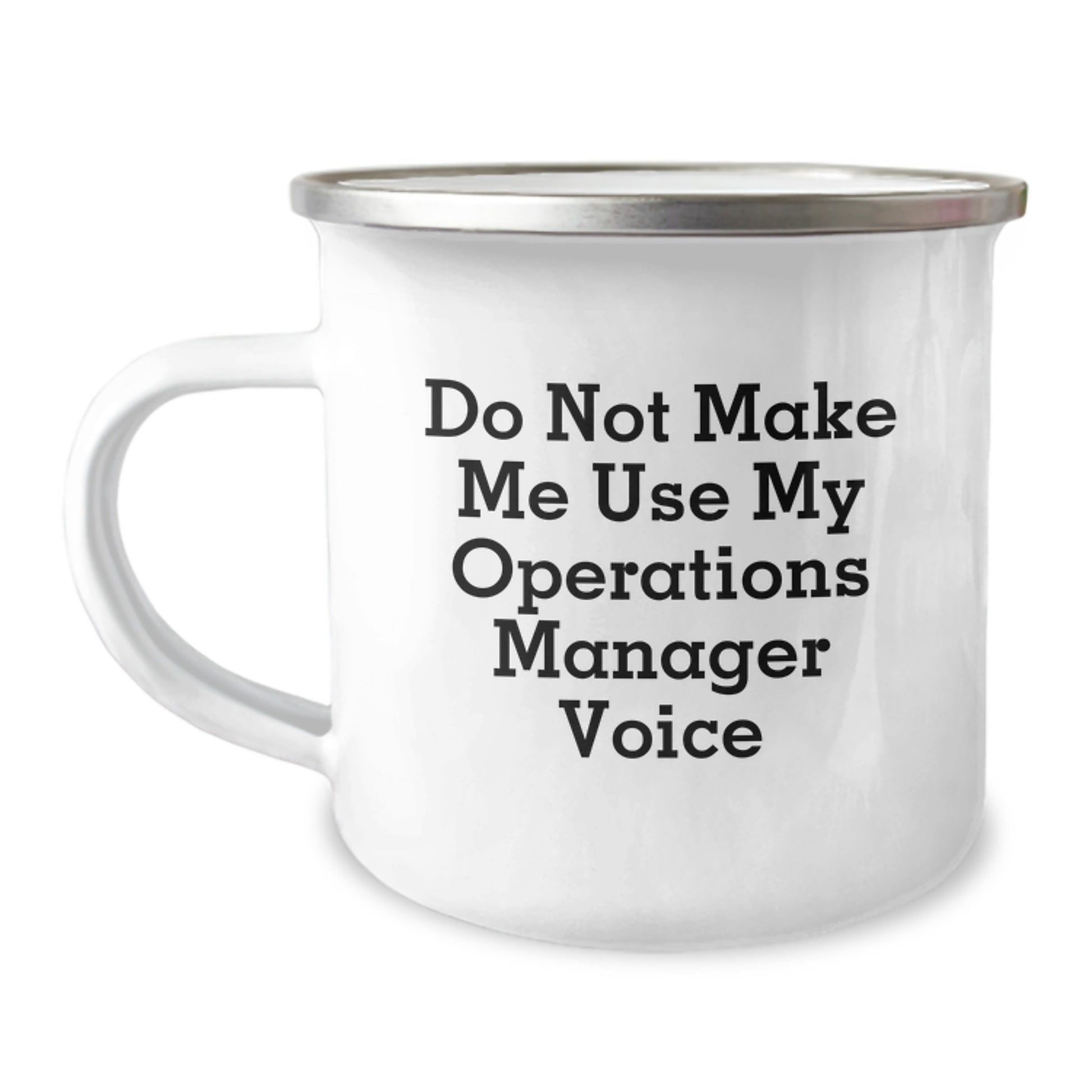 Birthday Gift Camping Mug for Her – Operations Manager Voice Quote - Image 1