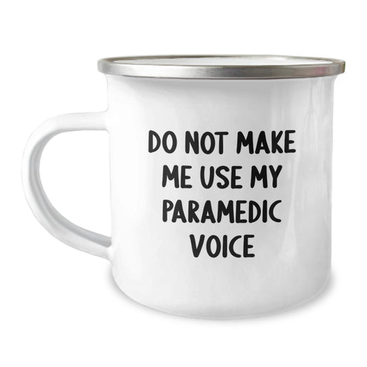 Funny Rescue Worker Gifts for Friends Men from Family Graduation Unique Funny Rescue Worker Camping Mug - Do Not Make Me Use My Rescue Worker Voice - Image 1