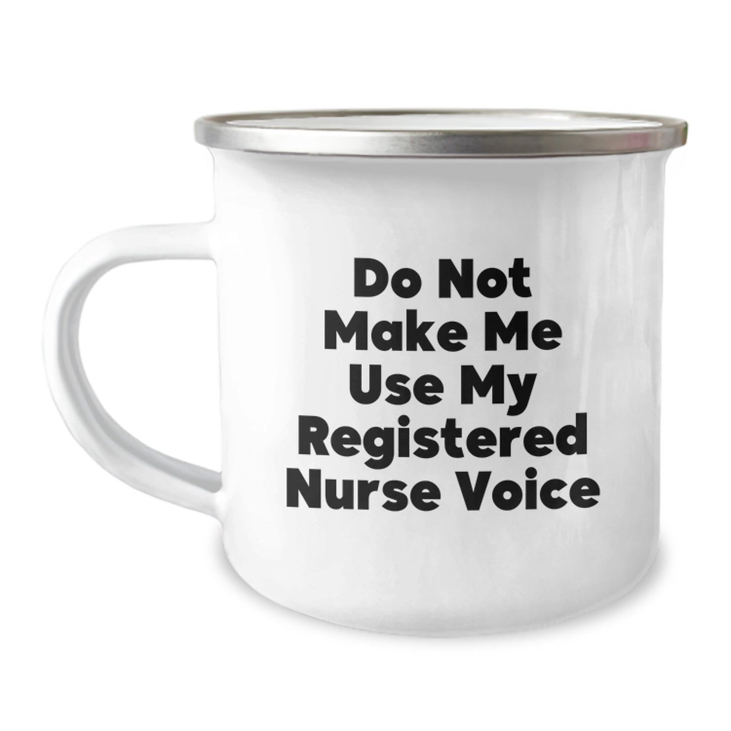 Sassy Registered Nurse Camping Mug Novelty Birthday Gift for Friends - Image 1