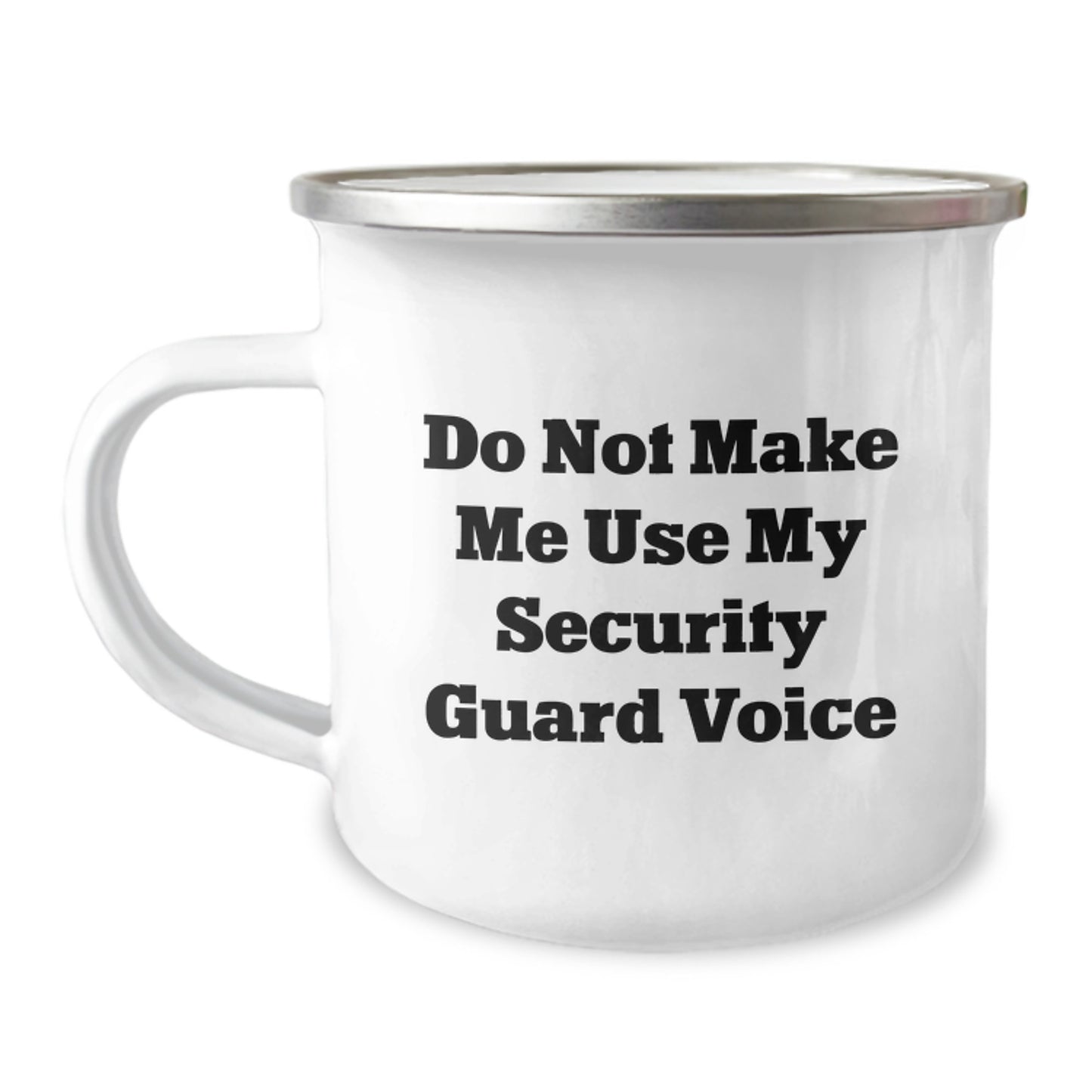 Security Guard Keepsake Camping Mug for Him Birthday Gift with Enamel - Image 1