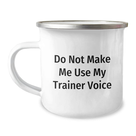 Trainer Camping Mug – Novelty Keepsake for Friends Birthday Gift - Image 1