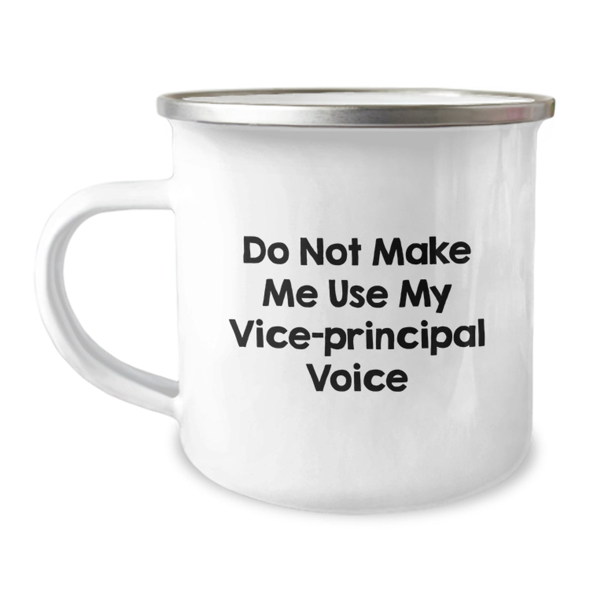 Funny Vice-Principal Gifts, Birthday Unique Gifts for Vice-Principal Friends, Camping Mug with 'Do Not Make Me Use My Vice-principal Voice' Quote - Image 1
