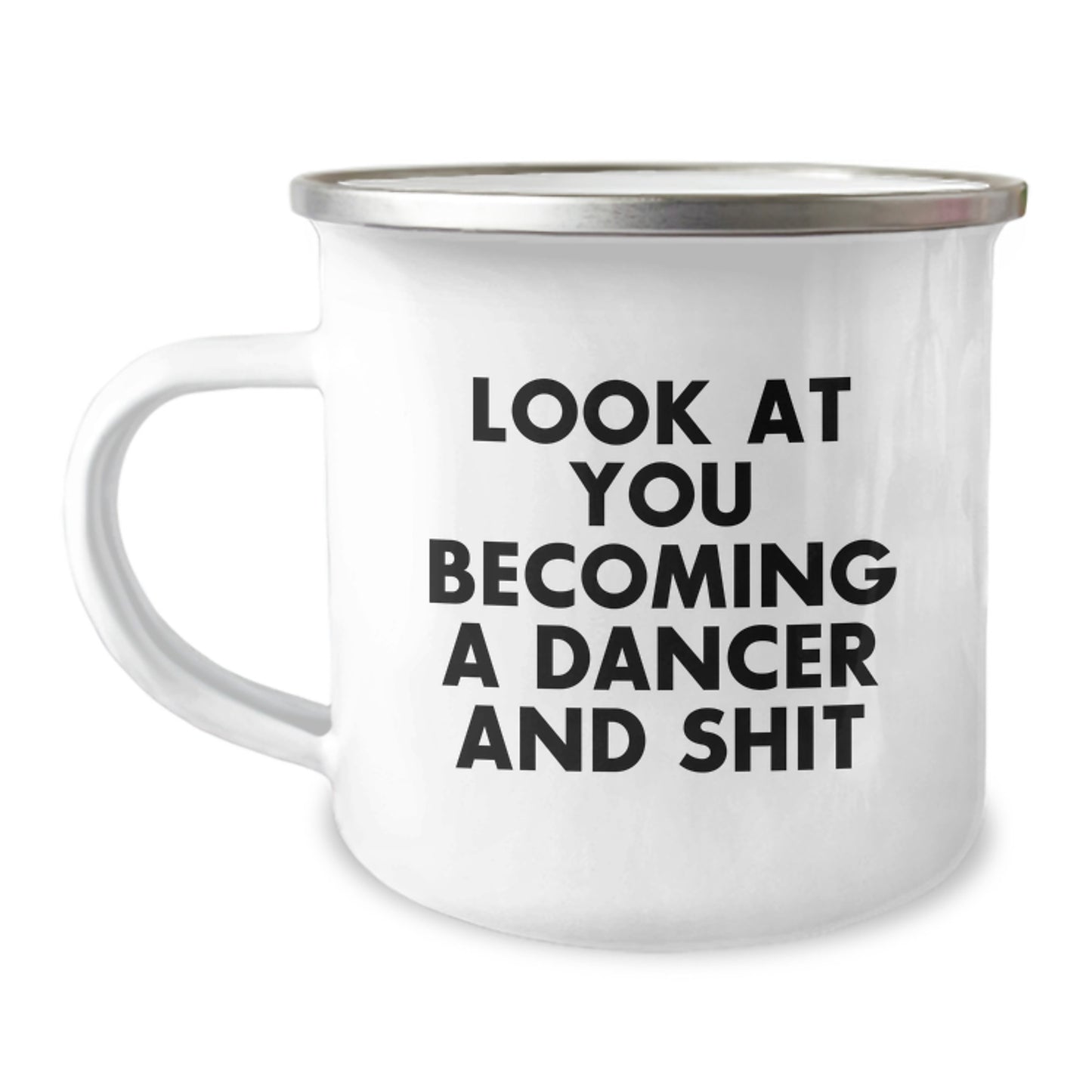 Graduation Dancer Gifts from Friends - Funny Dancer Becoming a Dancer Mug, Stainless Steel with Enamel Finish, 12 oz Capacity - Image 1