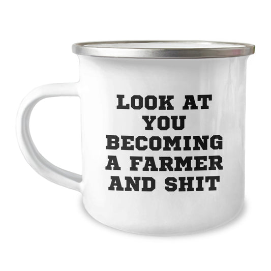 Funny Farming Gifts for Farmers, Unique Camping Mug for Mother's Day, Gifts from Family to Farmer - Image 1