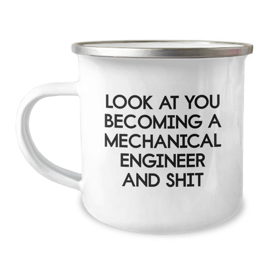 Mechanical Engineer Camping Mug Keepsake for Him Graduation Gift - Image 1
