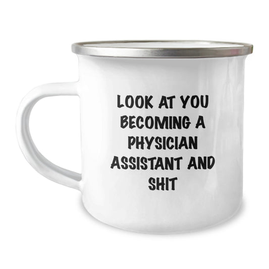Physician Assistant Keepsake Stainless Camping Mug for Him Birthday Gift - Image 1