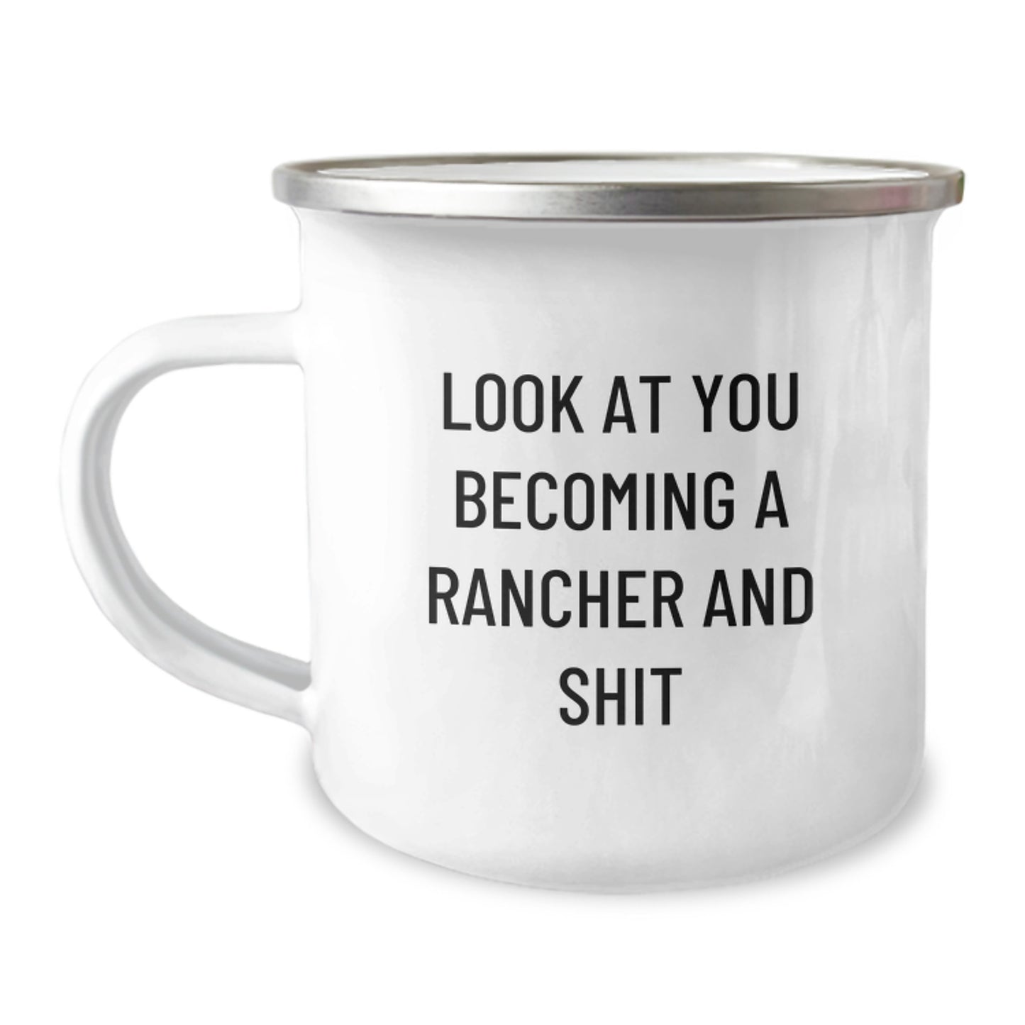 Playful Rancher Novelty Camping Mug for Friends – Birthday Gift - Image 1