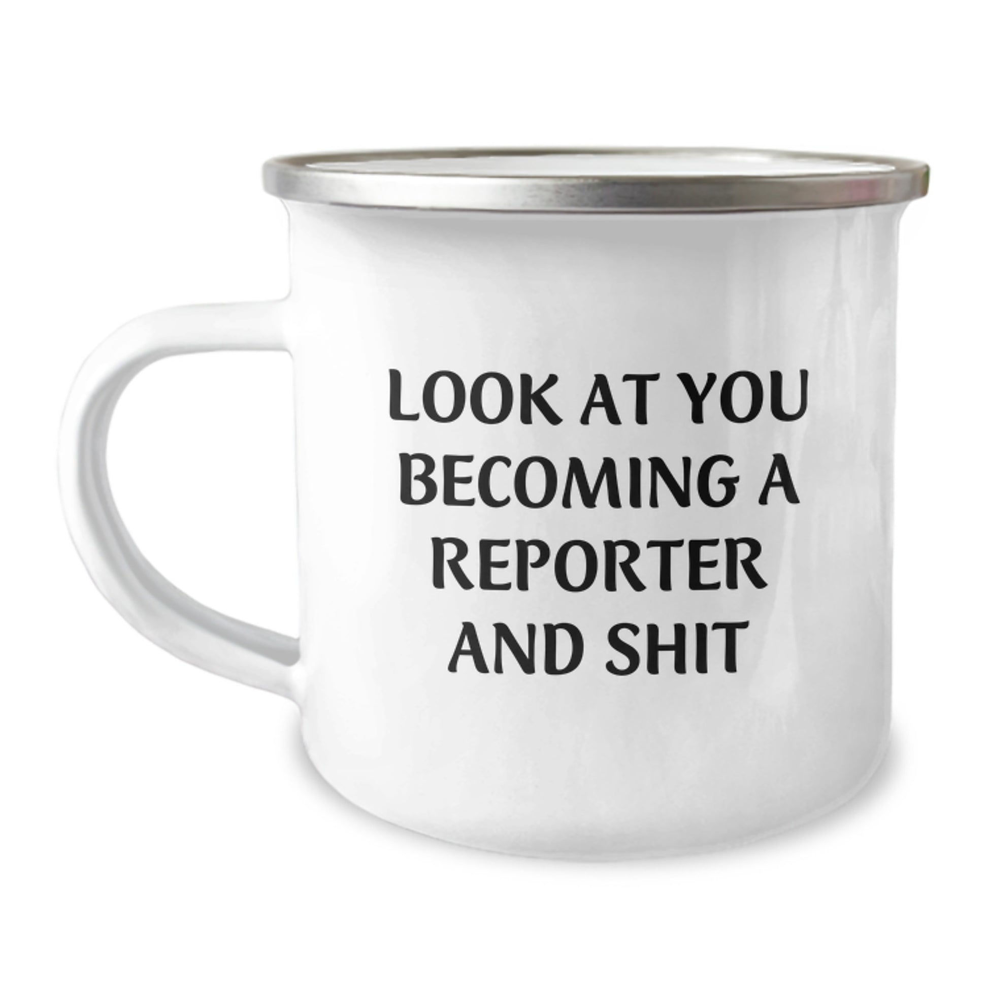 Birthday Gift for Her Reporter Camping Mug – At You Becoming A Reporter - Image 1