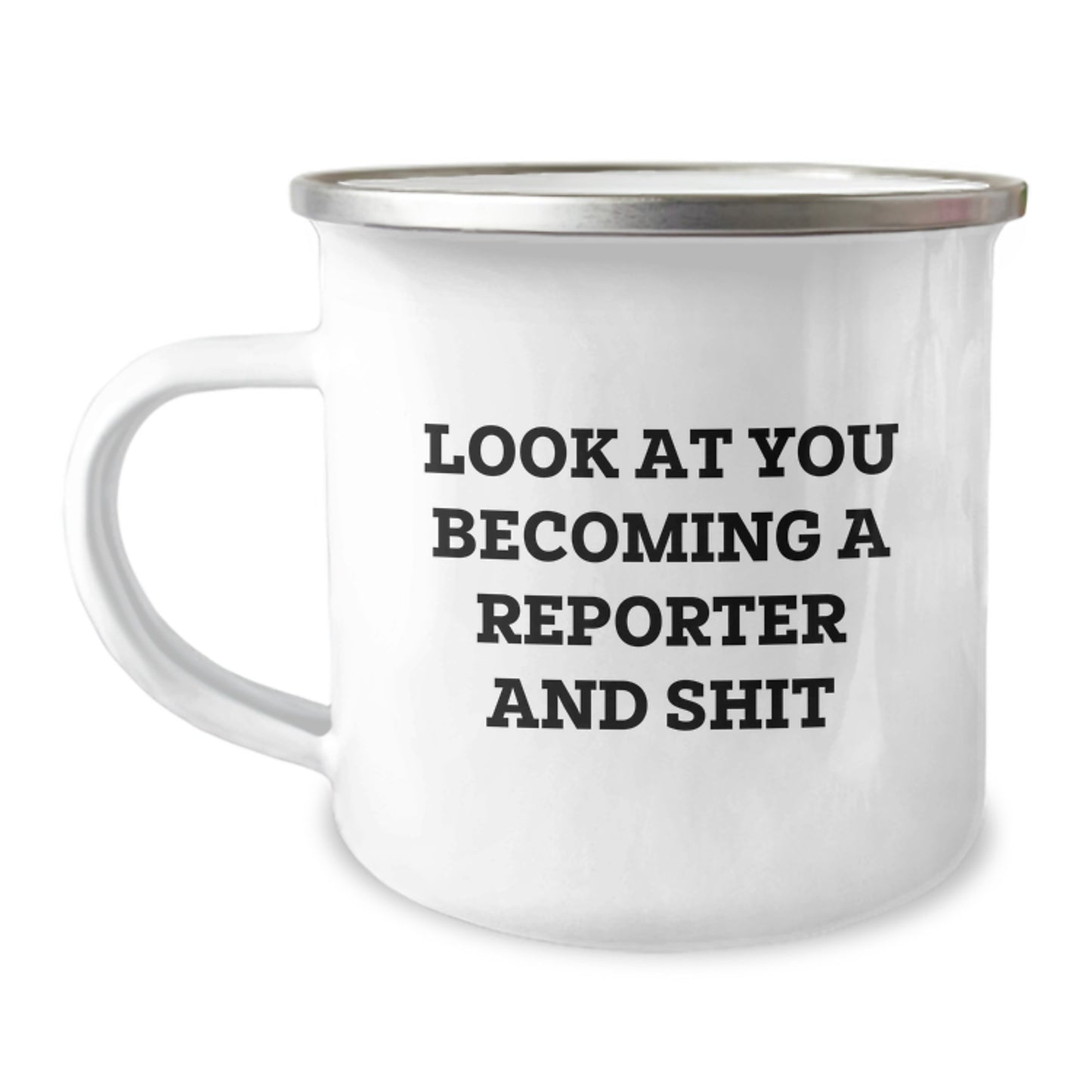 Reporter Keepsake Camping Mug Stainless Steel Birthday Gift for Him - Image 1