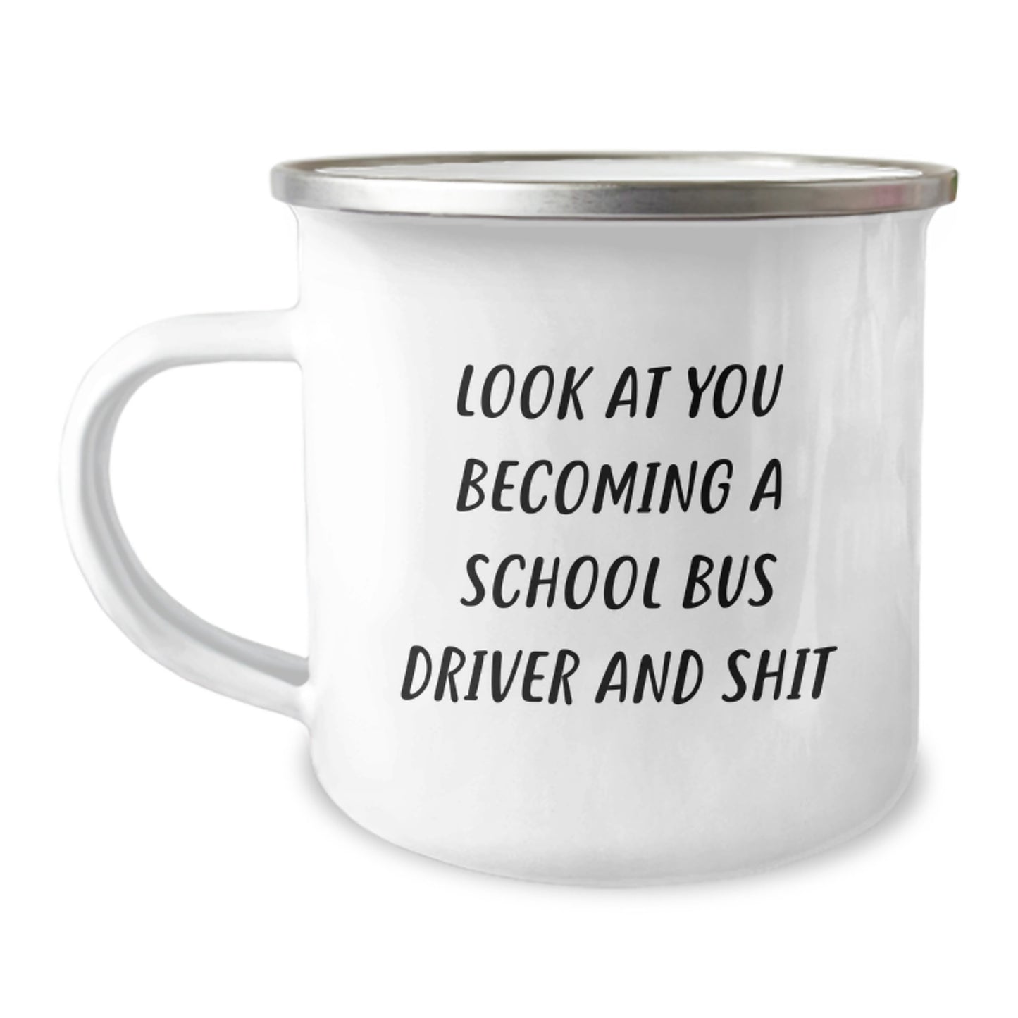 Funny School Bus Driver Gifts for Dad School Bus Driver, Unique Mother's Day Unique Gifts from Men to Family - Camping Mug - Image 1