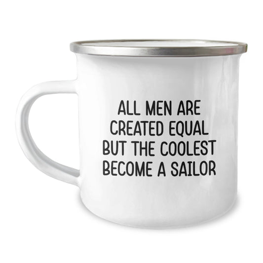 Birthday Gift Present Sailor Camping Mug for Her – Keepsake with Quote - Image 1