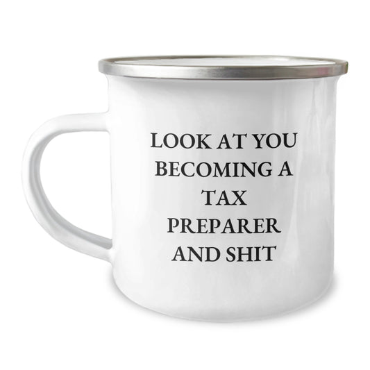 Tax Preparer Keepsake Camping Mug for Him Birthday Gift - Image 1