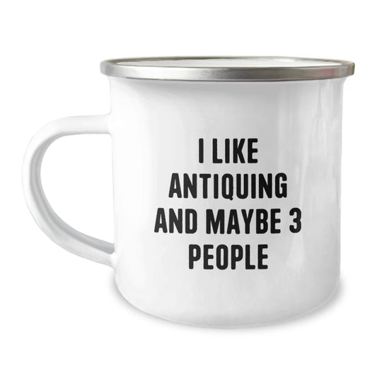 Antiquing Enthusiast's Camping Mug Gifts from Friends for Graduation Unique Antiques Lover - Image 1