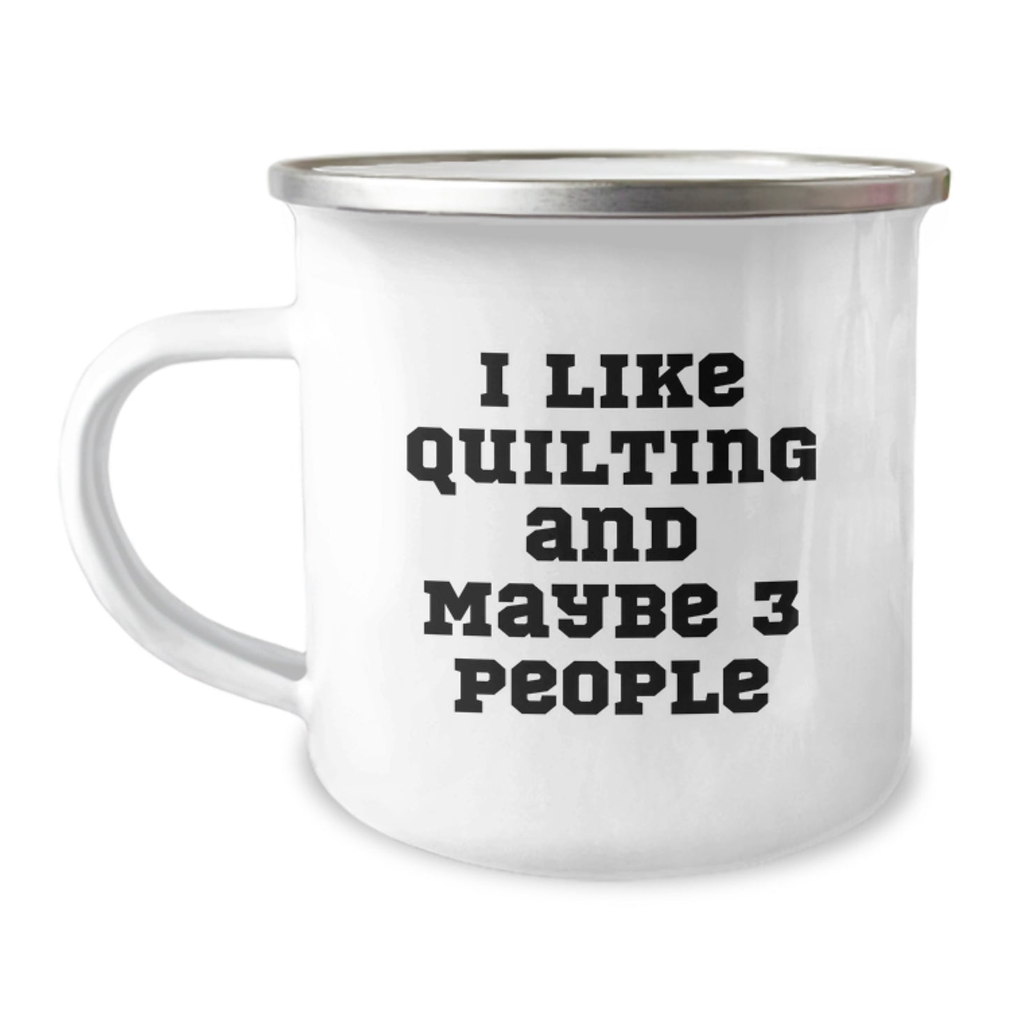 Quilting Enthusiast Gifts from Family to Friends, Funny Quilting Quote Camping Mug for Quilting Lovers - Graduation Unique Gifts - Image 1