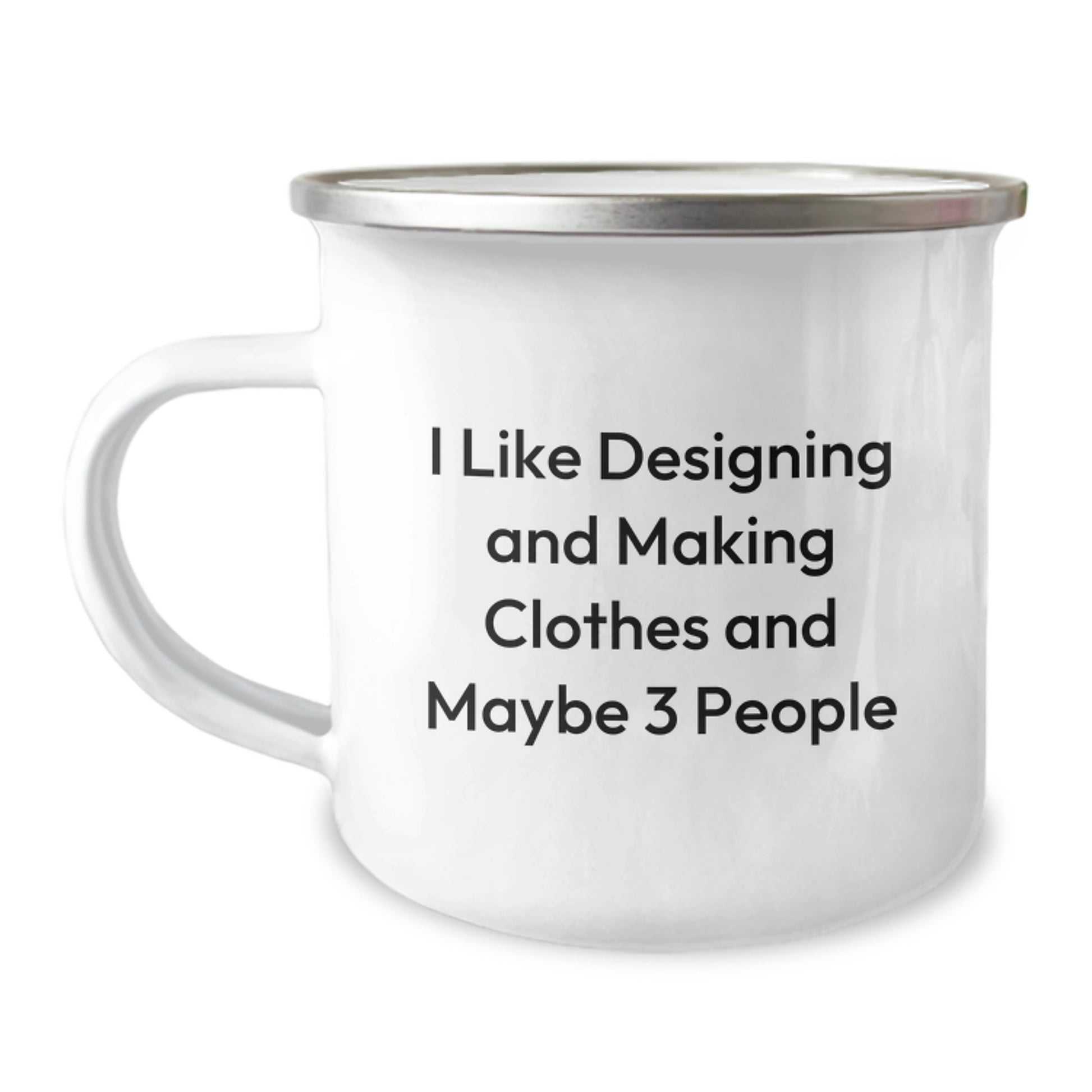 Birthday Gift Camping Mug for Her Present Designing and Making Clothes - Image 1