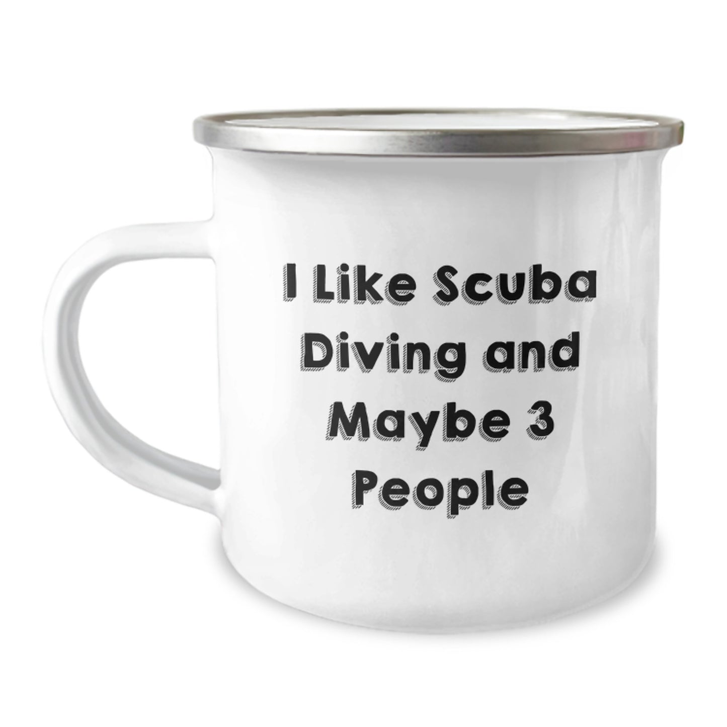 Funny Scuba Diving Gifts for Mom - I Like Scuba Diving And Maybe 3 People - Unique Mother's Day Camping Mug Gifts from Family - Image 1