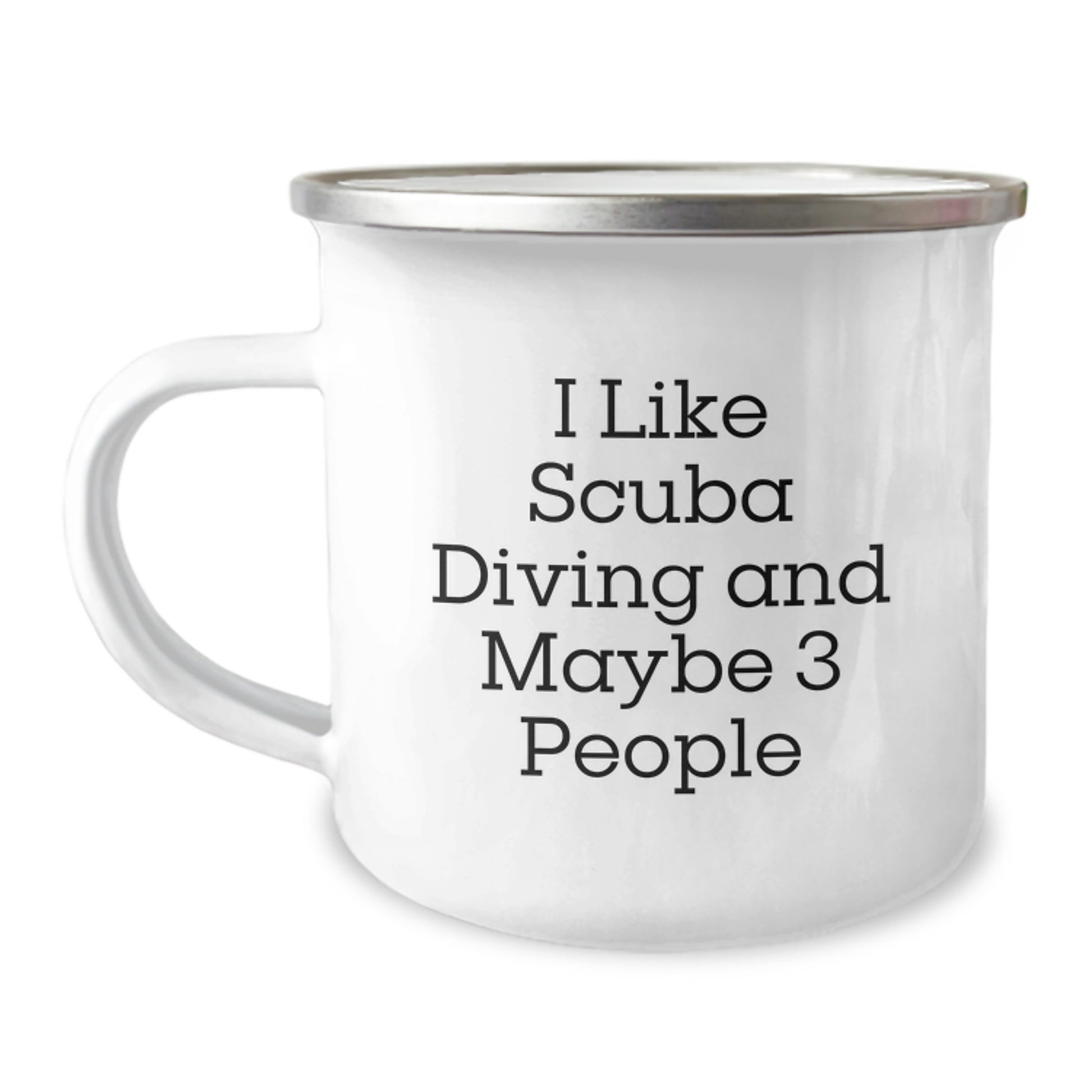 Scuba Diving Gifts for Scuba Diving Lovers, Funny Camping Mug for Mom on Mother's Day from Family, Unique Scuba Diving Mug with I Like Scuba Diving And Maybe 3 People Quote - Image 1