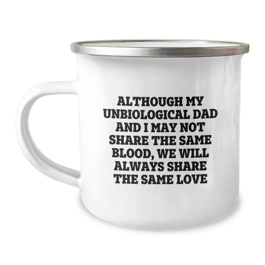 Unbiological Dad Camping Mug Keepsake Birthday Gift for Him - Image 1