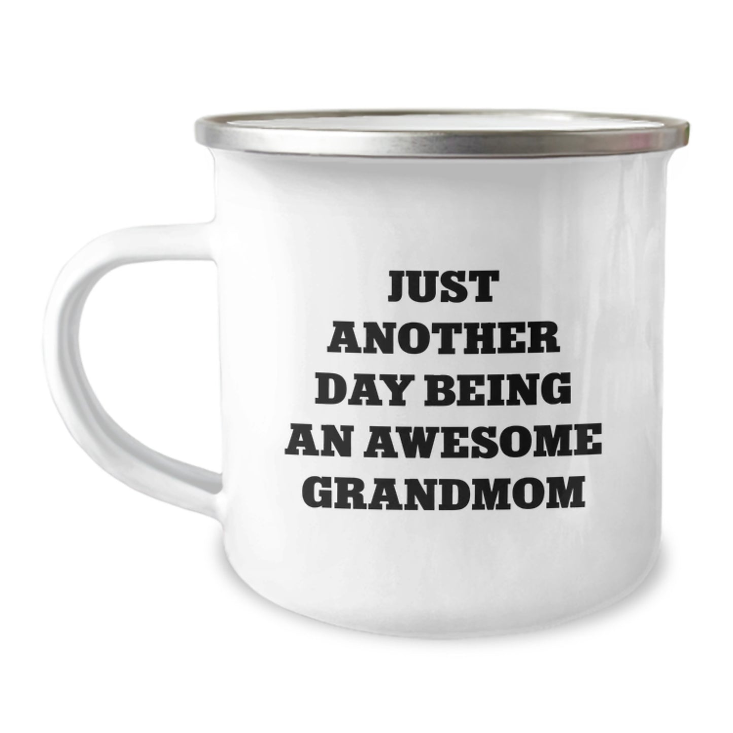 Birthday Gift Grandmom Camping Mug for Her Present Keepsake with Enamel - Image 1