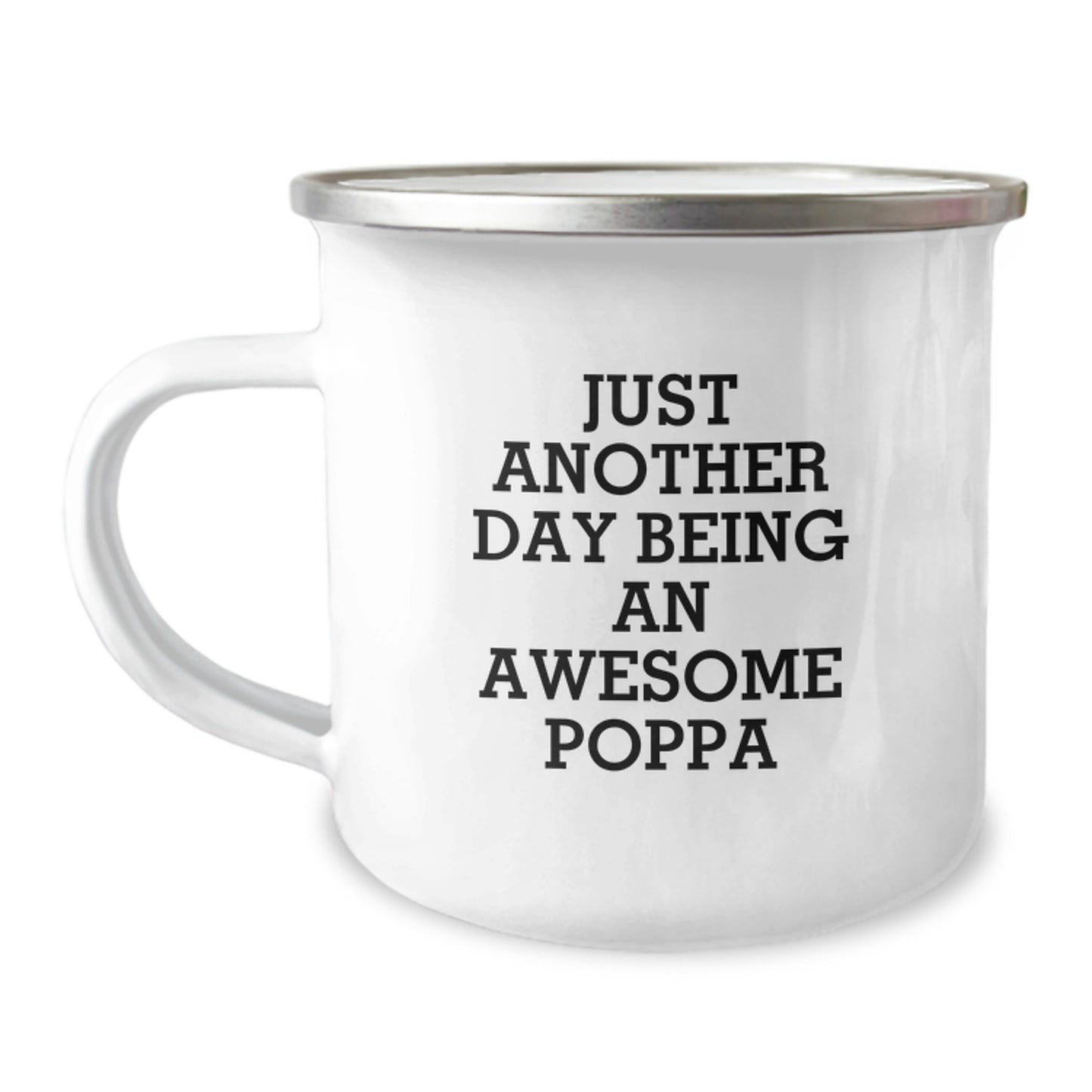 Poppa's Awesome Camping Mug for Graduation Unique Gifts from Family - Funny Quote - Image 1