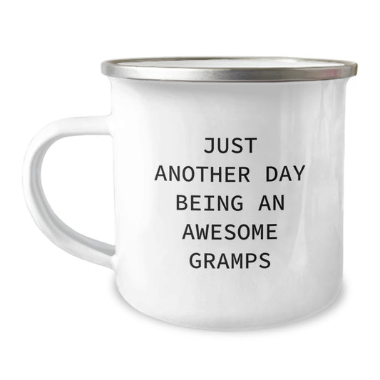 Gramps Camping Mug Idea for Coworkers Birthday Gift – Just Another Day - Image 1